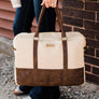 Down to Business Canvas Camera Bag - Cream