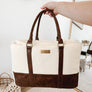 Down to Business Canvas Camera Bag - Cream