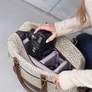 Down to Business Canvas Camera Bag - Leopard