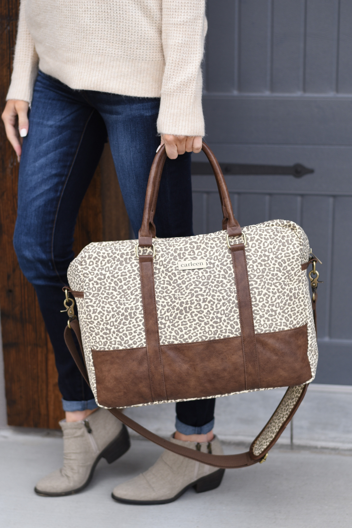 Leopard print camera cheap bag