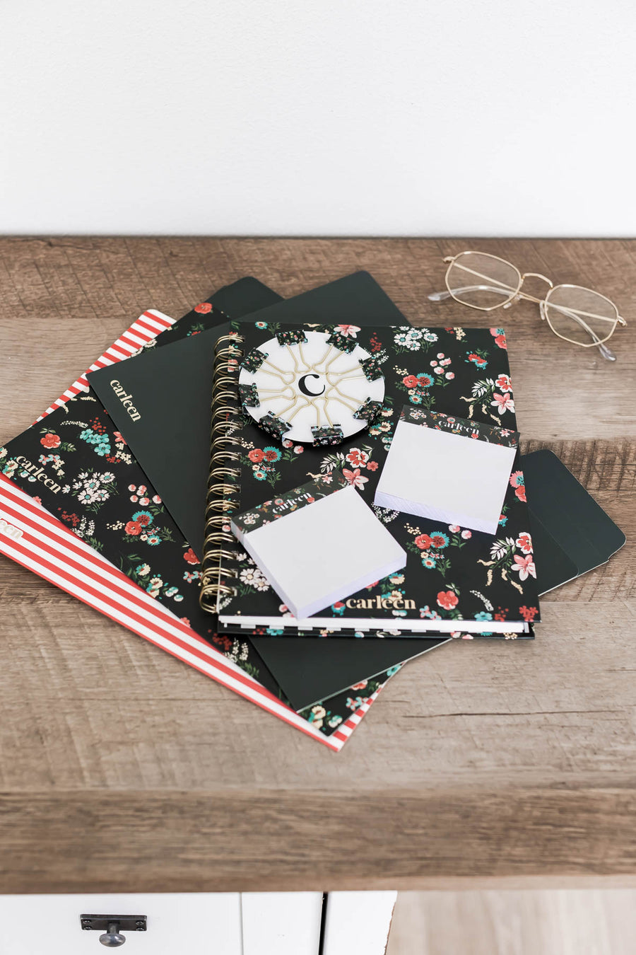 2-Pack Sticky Note Pads - Floral Print