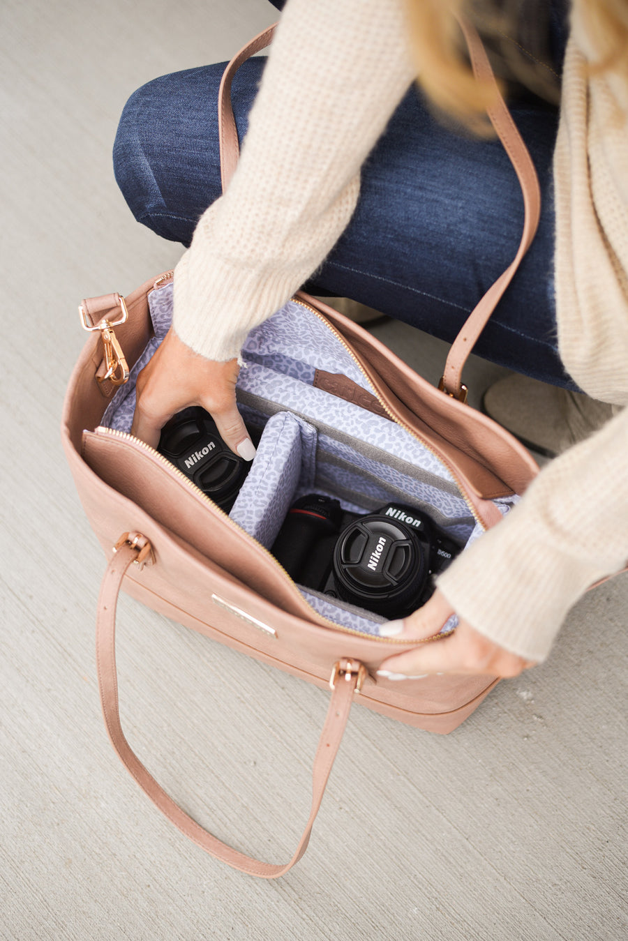 Stella Everyday Camera Bag - Mauve